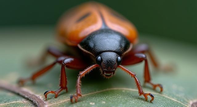 Imagen original de insecto con iluminación imperfecta y colores apagados.